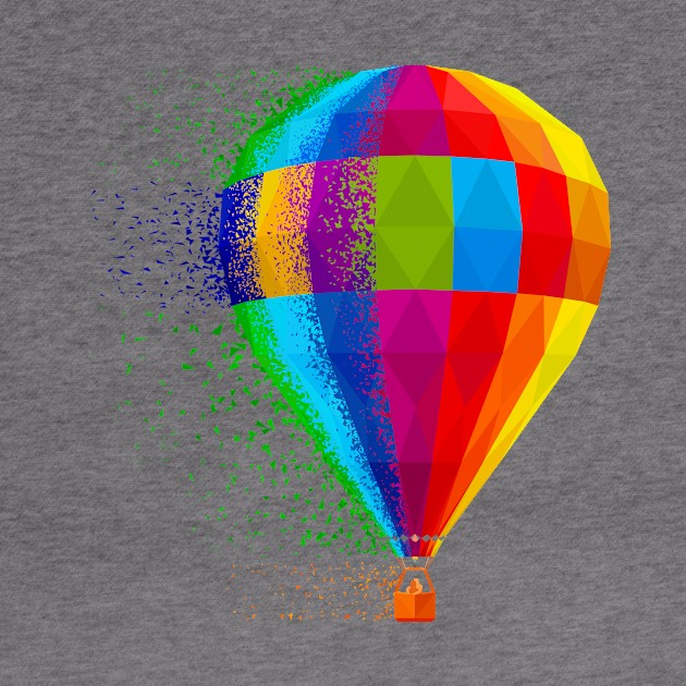 Vivid multicolored balloon. by MrMaster